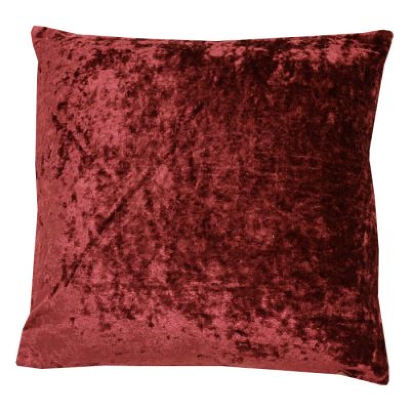 Röd Kuddfodral Krossad Sammet - Textil - Vårt sortiment