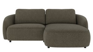 Norris 3-sitssoffa Schäslong Höger Oscar #88 Grön-brun 226x162x80 Cm