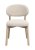Patterson Stol Beige Tyg/Vitpigmenterad