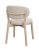 Patterson Stol Beige Tyg/Vitpigmenterad
