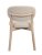 Patterson Stol Beige Tyg/Vitpigmenterad