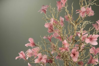 Fjäder/Tråd Blom Lila