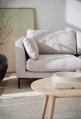 Corwin soffa 2,5-sits ljusbeige