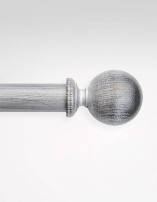 Ändknopp Oscar Silver 28 mm