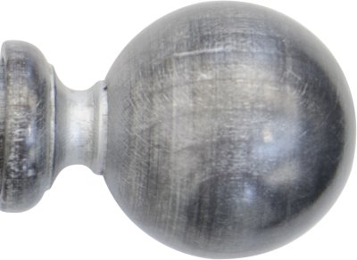 Ändknopp Oscar Silver 28 mm