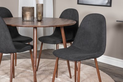 Plaza Runt Matbord Valnöt Ø100 CM