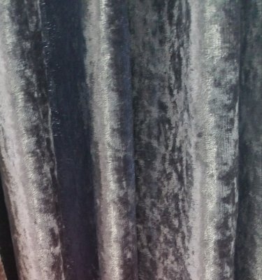 Tyg sammet grå