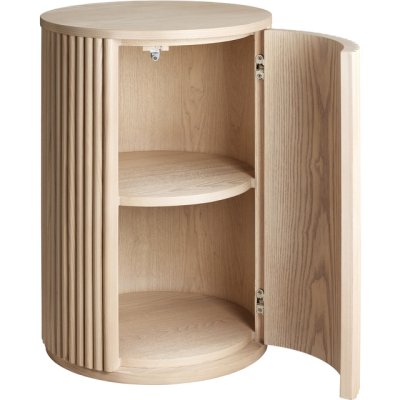 Tonga - nattbord Vitkalkat D40x60 ask finer