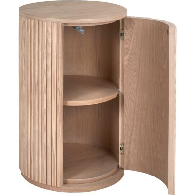 Tonga - nattbord Vitkalkat D40x60 ask finer