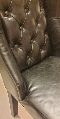 Stol Svart konstläder