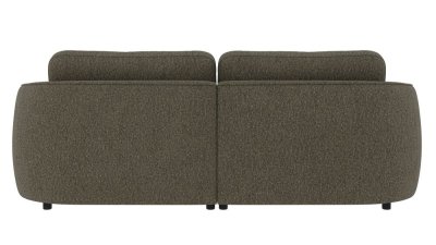 Norris 3-sitssoffa Schäslong Höger Oscar #88 Grön-brun 226x162x80 Cm