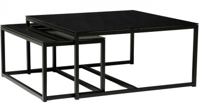 Pia soffbord svart 100x100