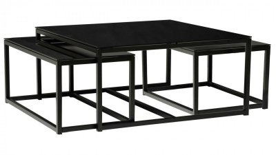 Pia soffbord svart 100x100