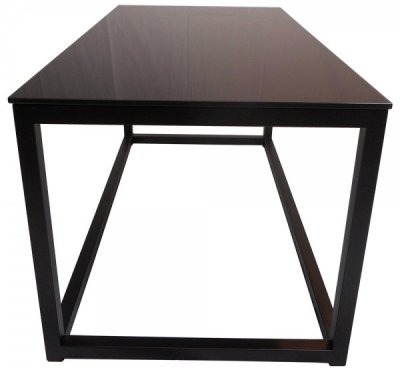 Pierre soffbord svart glas 94x47 cm