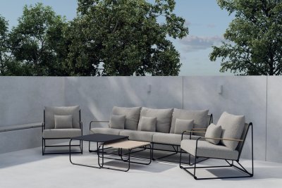 Palazzo Lounge Set Svart Svart