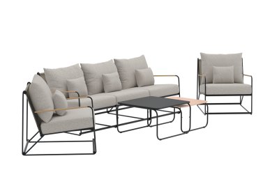 Palazzo Lounge Set Svart Svart