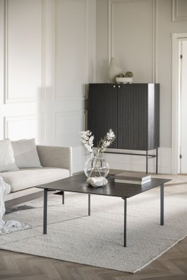 Halifax Skåp 100 Svart Ek/Svart Metall