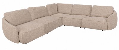Norris Hörnsoffa 3+3-sits Anna #2 Ljusbeige 309x309x80 Cm