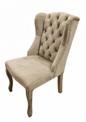 Stol Beige Sammet